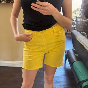Ralph Lauren Yellow Jean Shorts